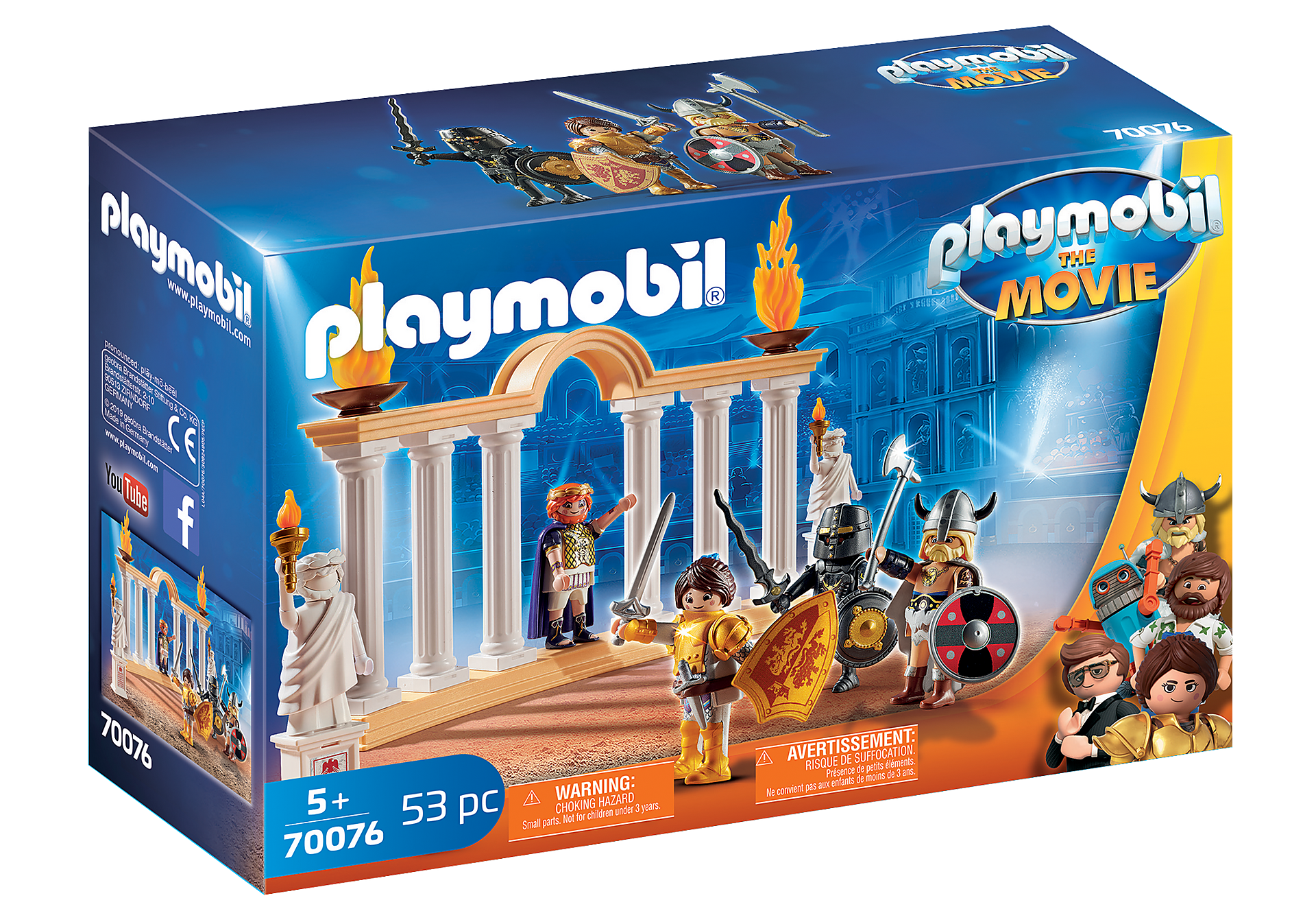 70076 PLAYMOBIL: THE MOVIE Empereur Maximus et Colisée  zoom image2