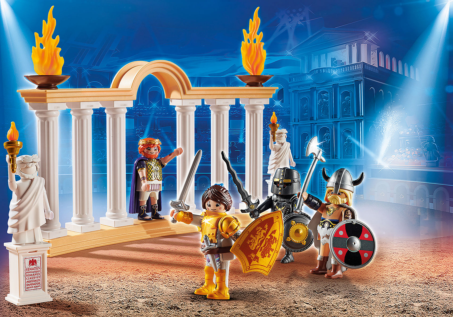 70076 PLAYMOBIL: THE MOVIE Emperor Maximus in the Colosseum zoom image1