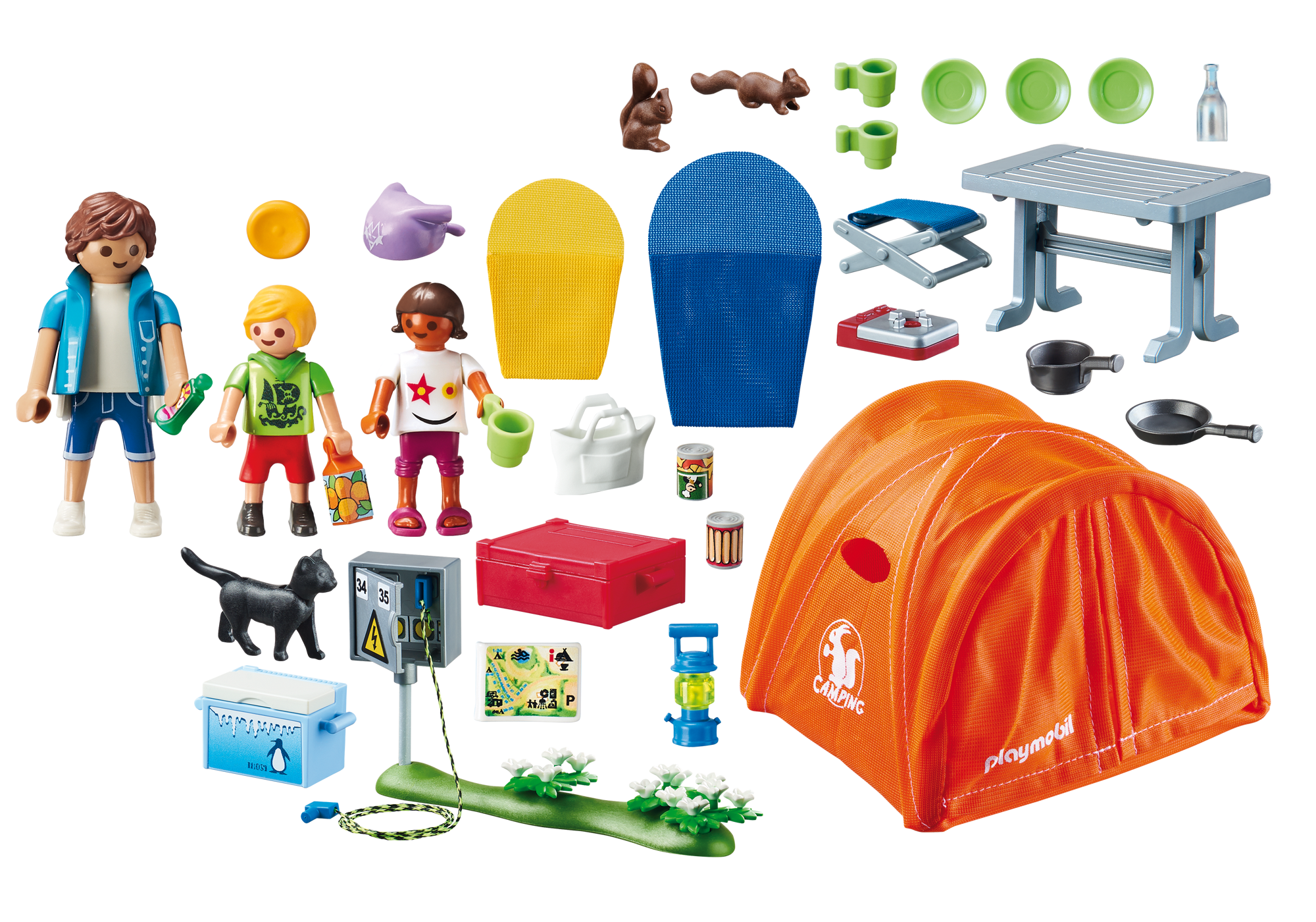 playmobil camping tente