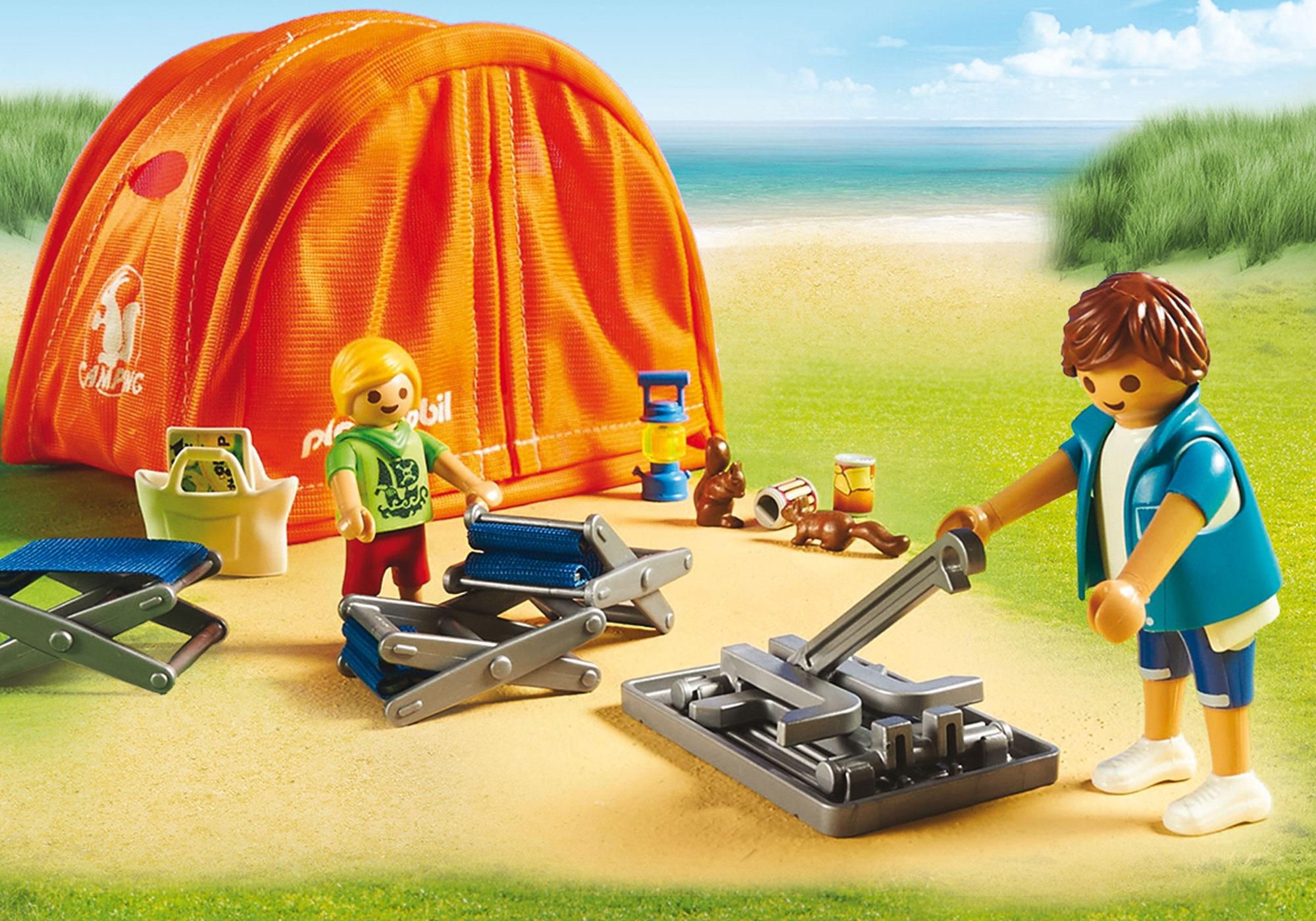 playmobil tente de camping