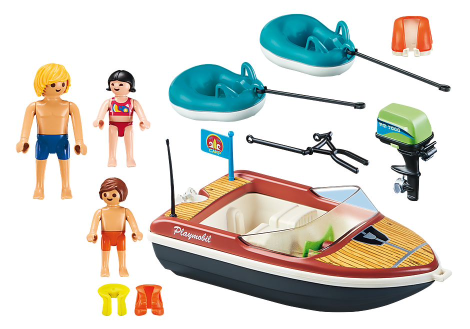 70091 Speedboat with Tube Riders detail image 3