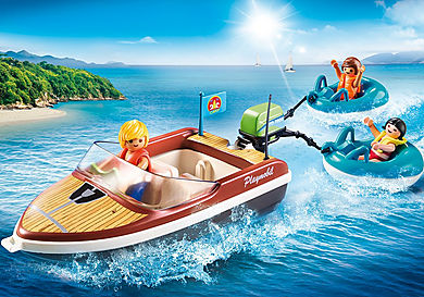 70091 Speedboat with Tube Riders