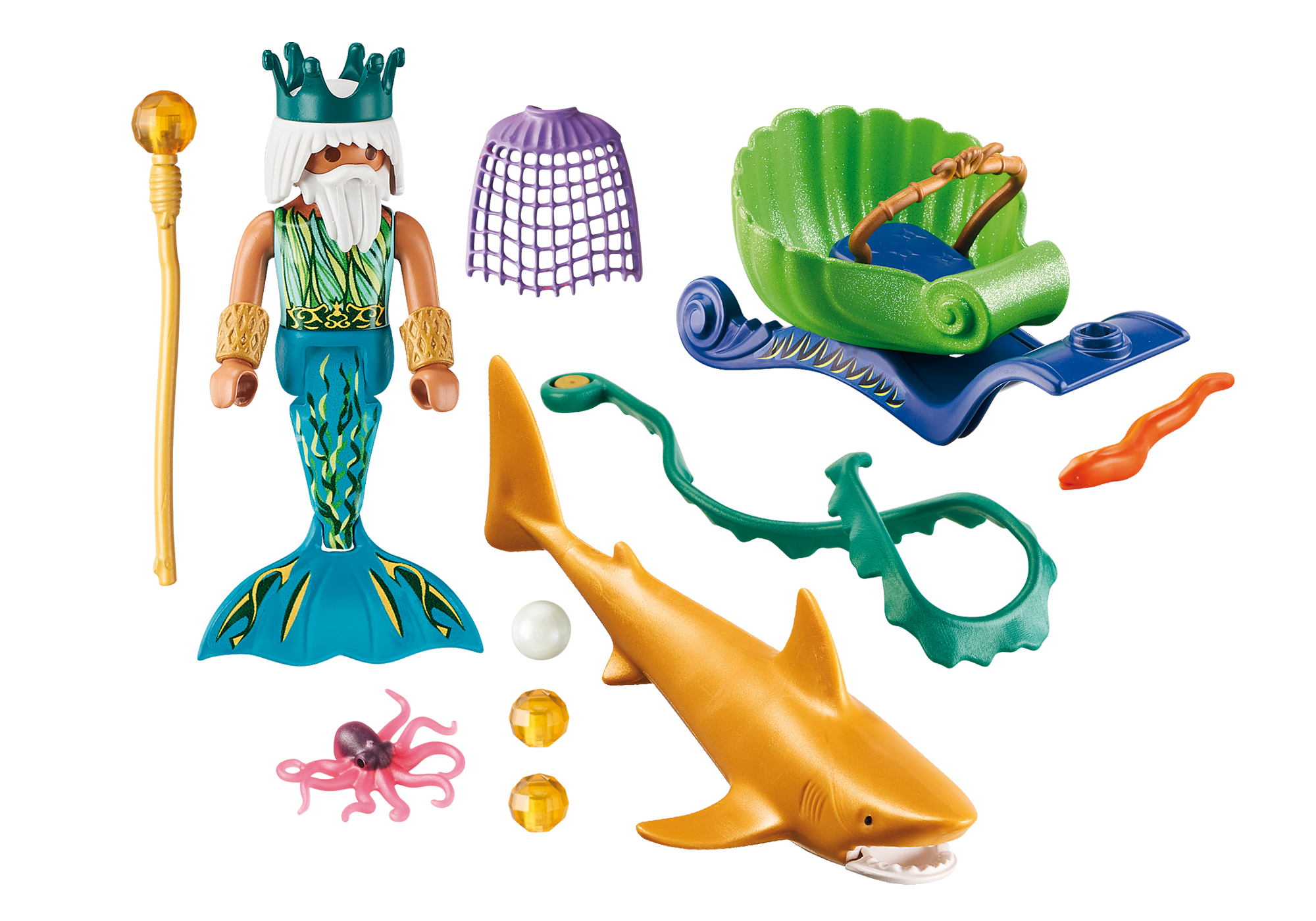 playmobil shark diver