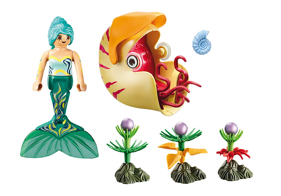 70098 Sirena con Caracol de Mar detail image 4