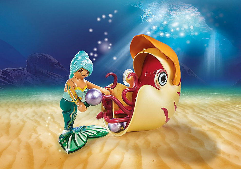 70098 Mermaid with Sea Snail Gondola detail image 5