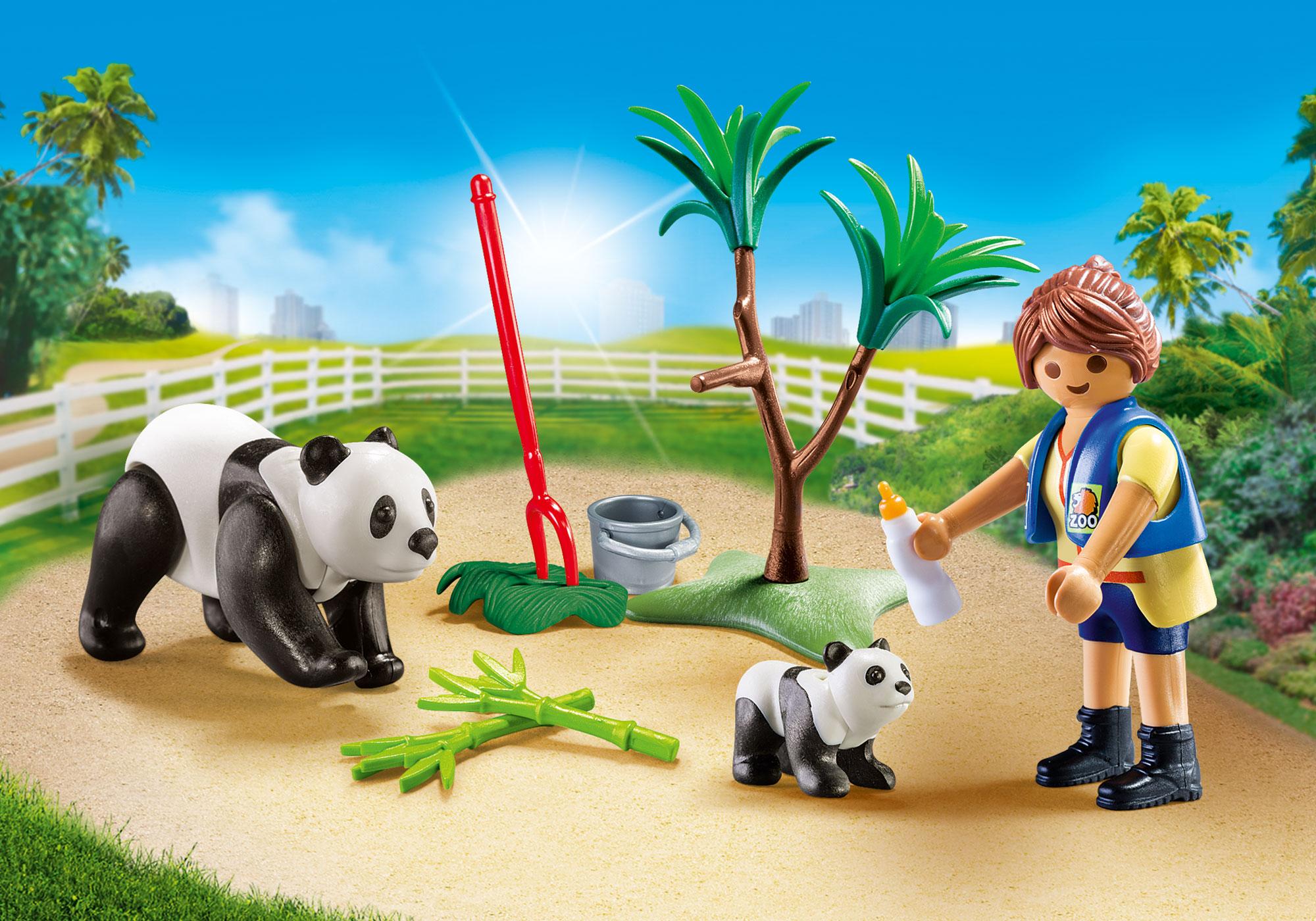 playmobil panda family