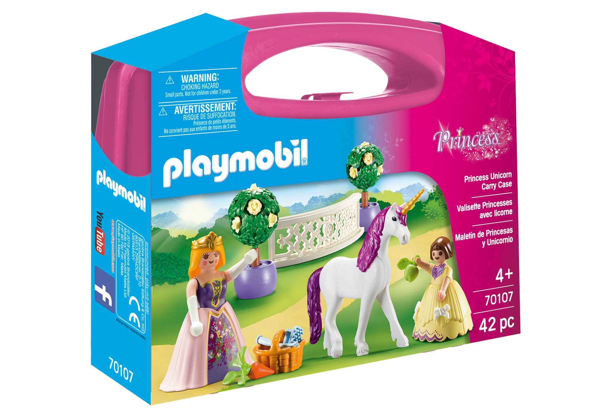 Set Portabil Printese Si Unicorn 70107 Playmobil
