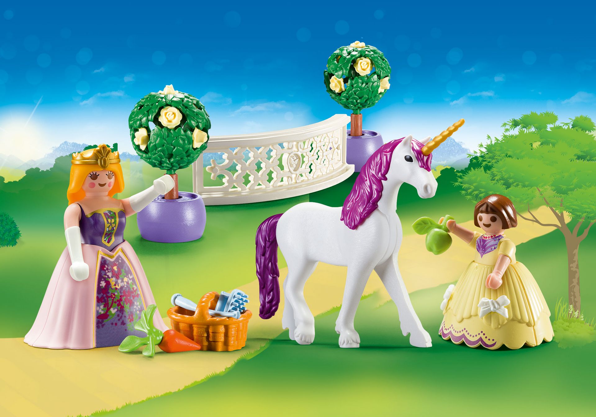 PLAYMOBIL 70127 Princess With Unicorn Play Figures Figurines Mythical Creatures for sale online 