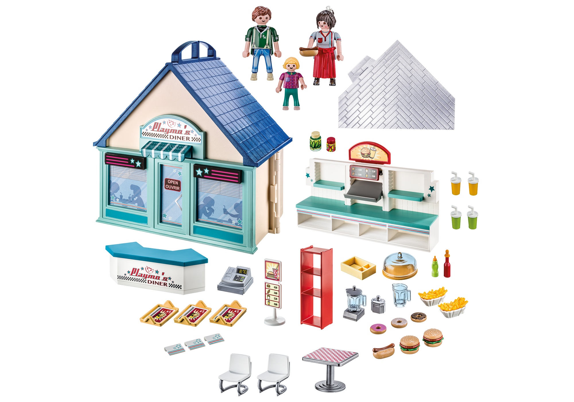 playmobil fast food restaurant