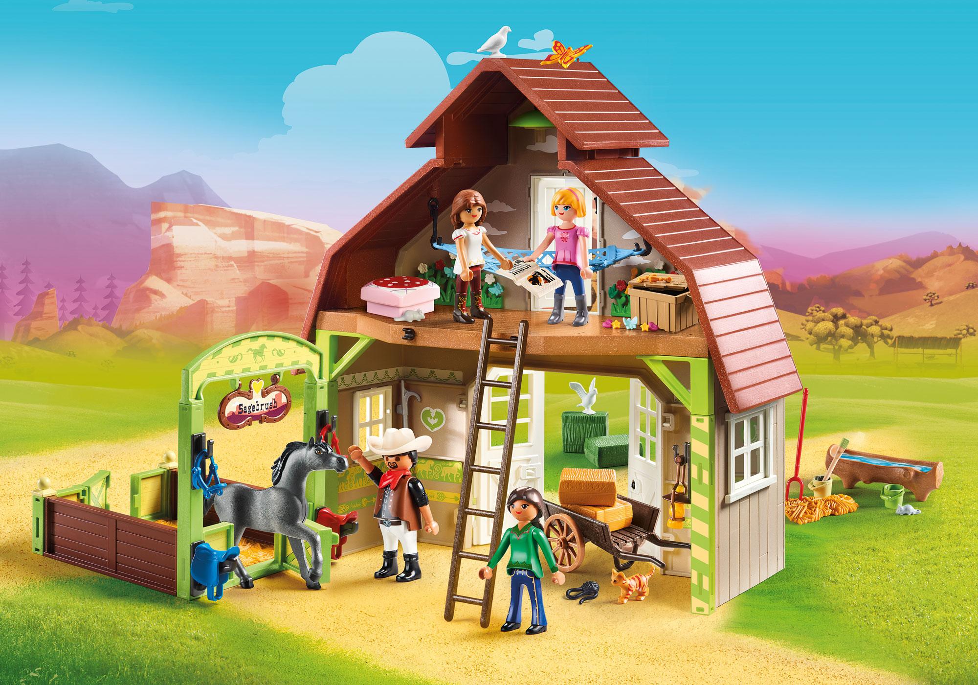 playmobil horse barn