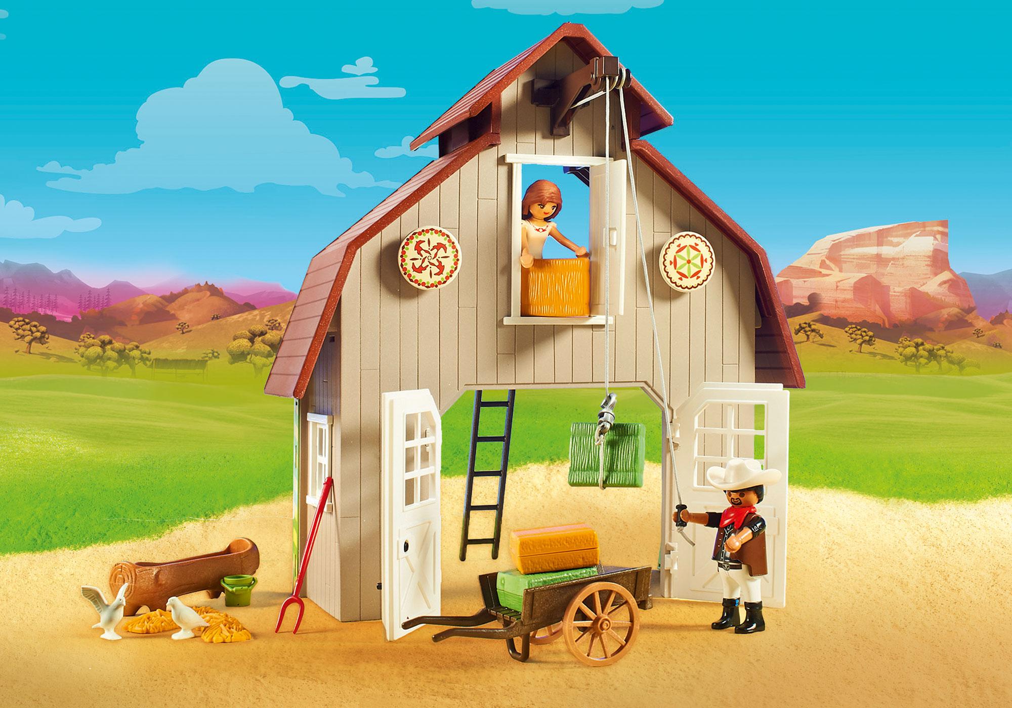 playmobil spirit barn