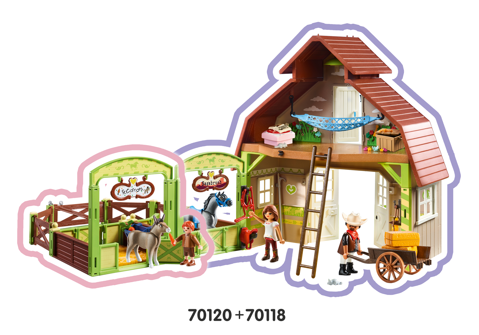 playmobil lucky and spirit with horse stall