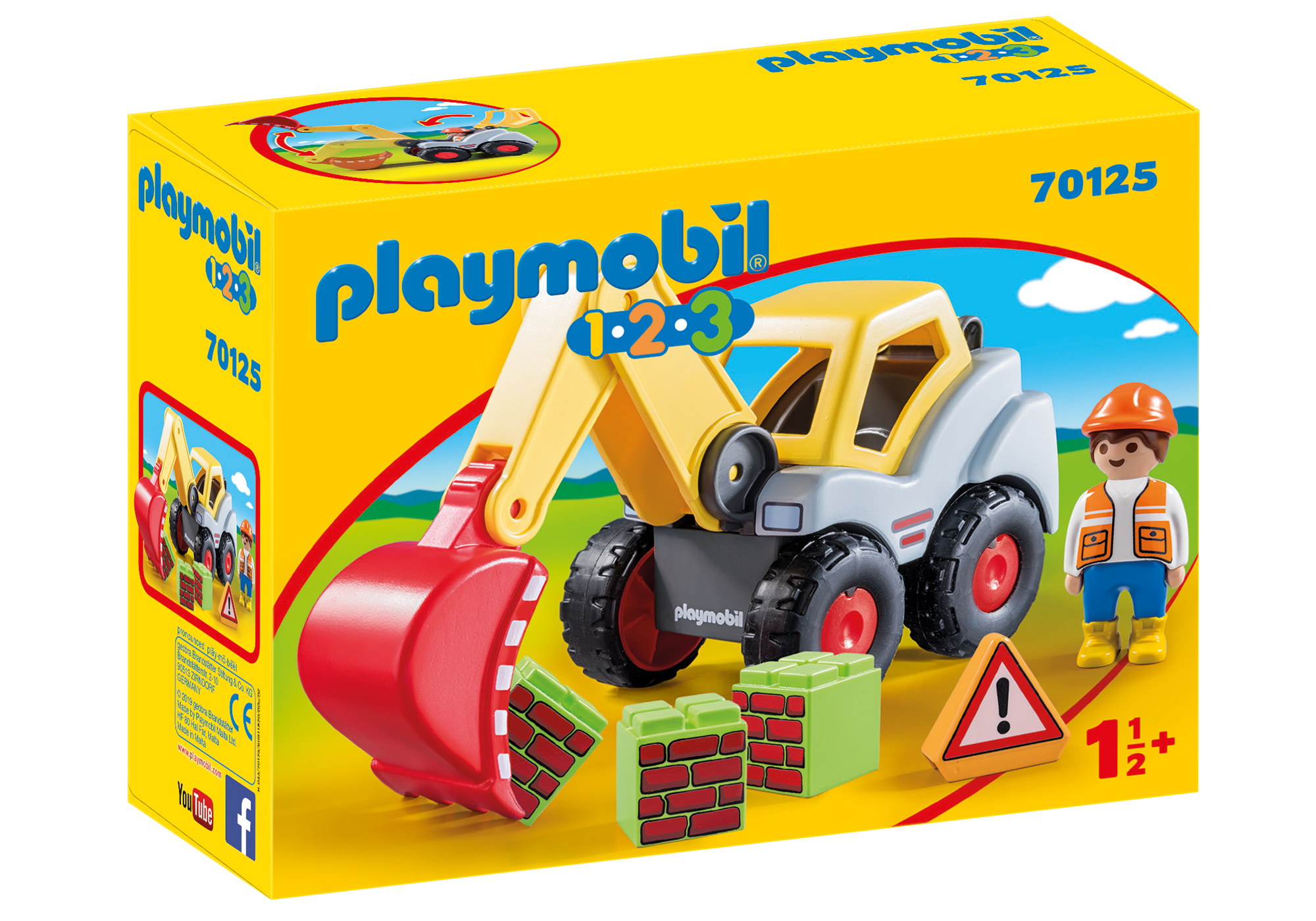 playmobil construction excavator