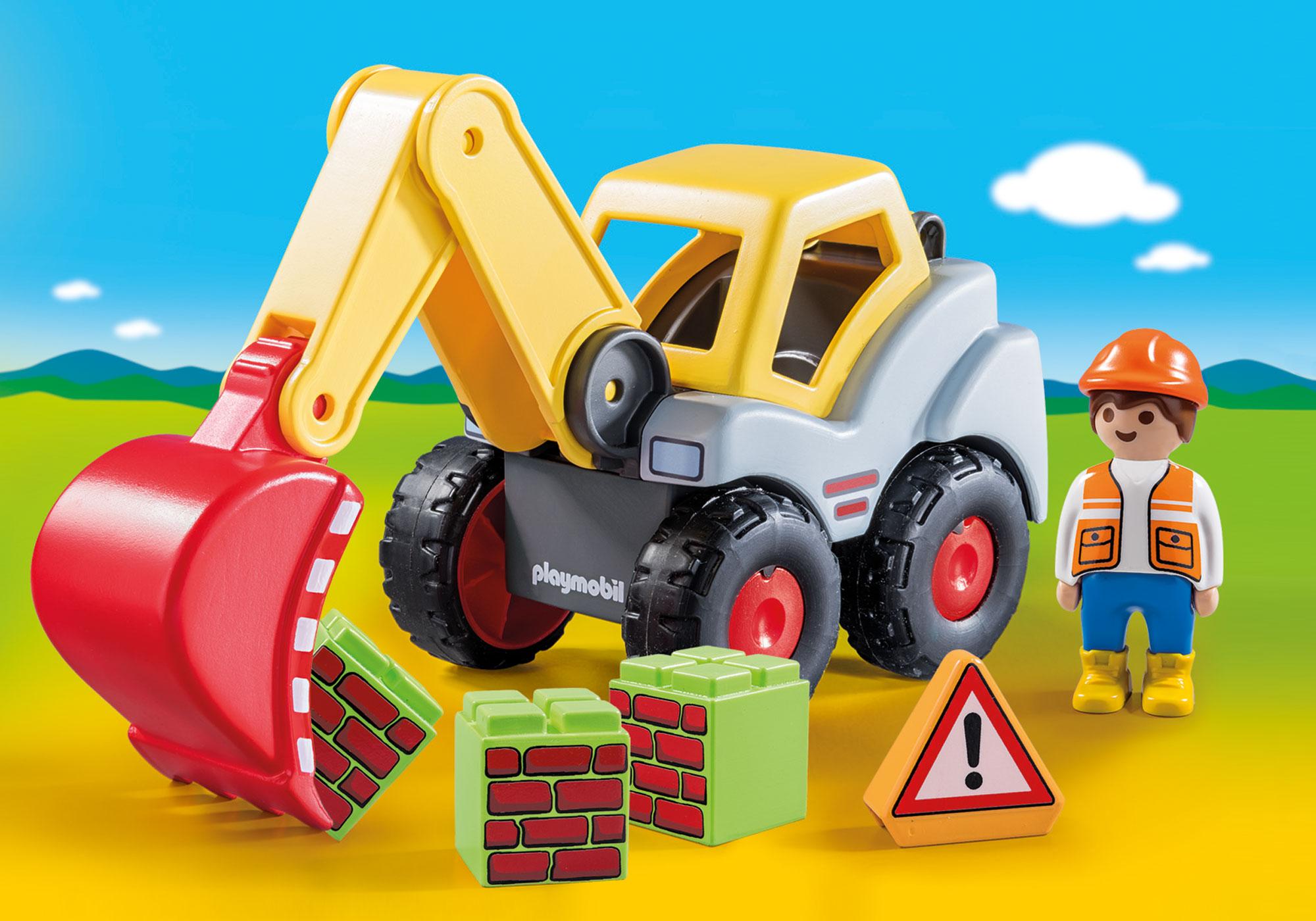 excavadora de playmobil
