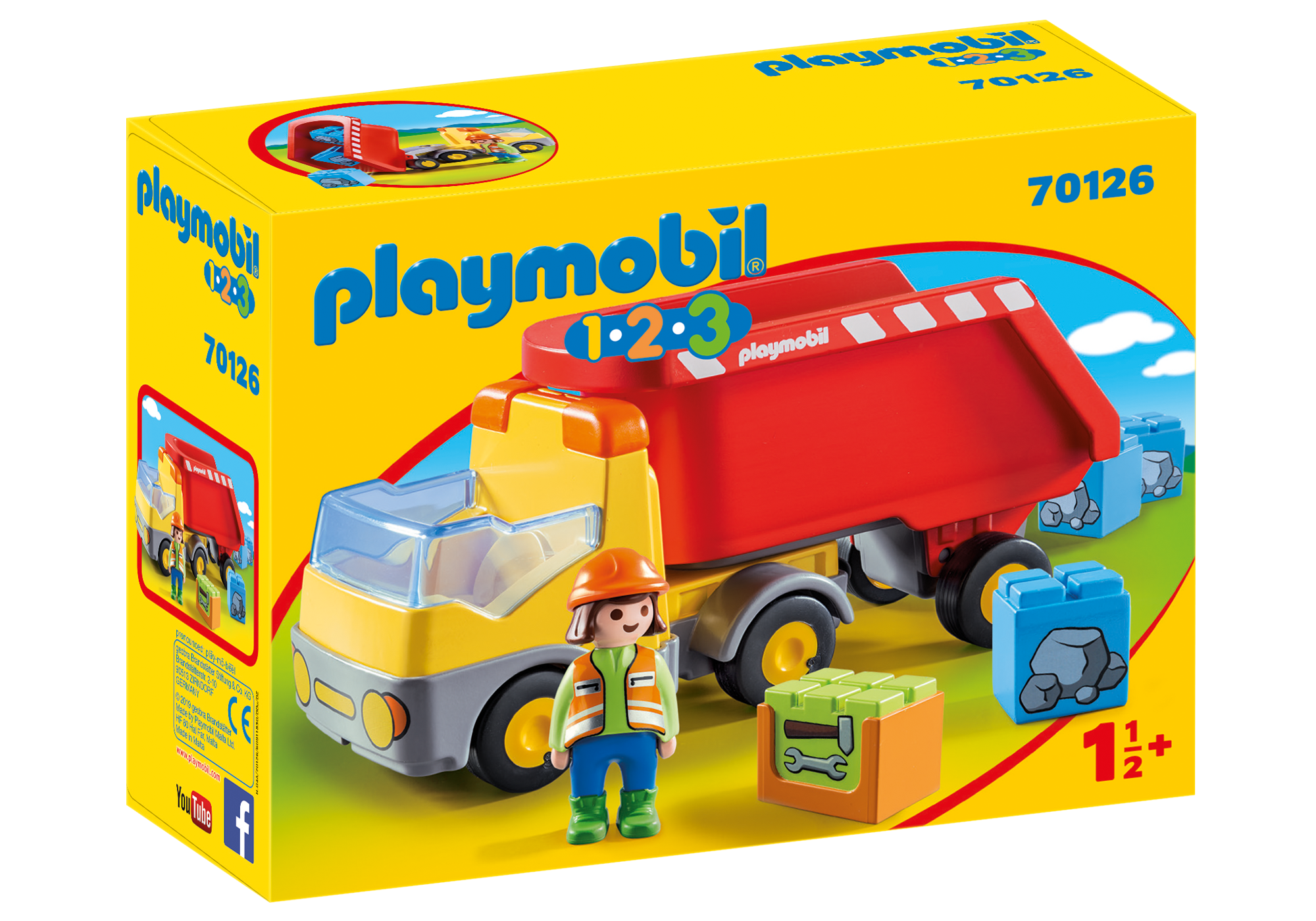 playmobil 123 truck with garage