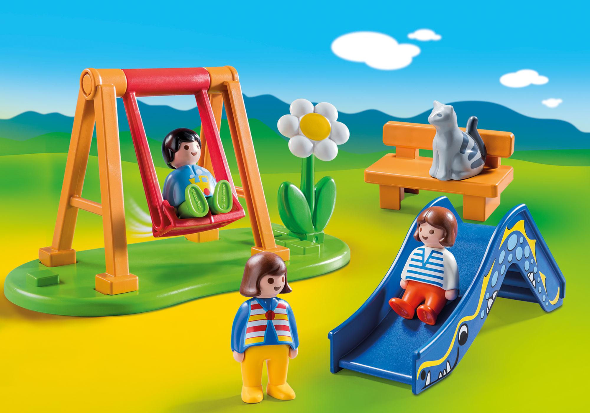 plaine de jeux playmobil