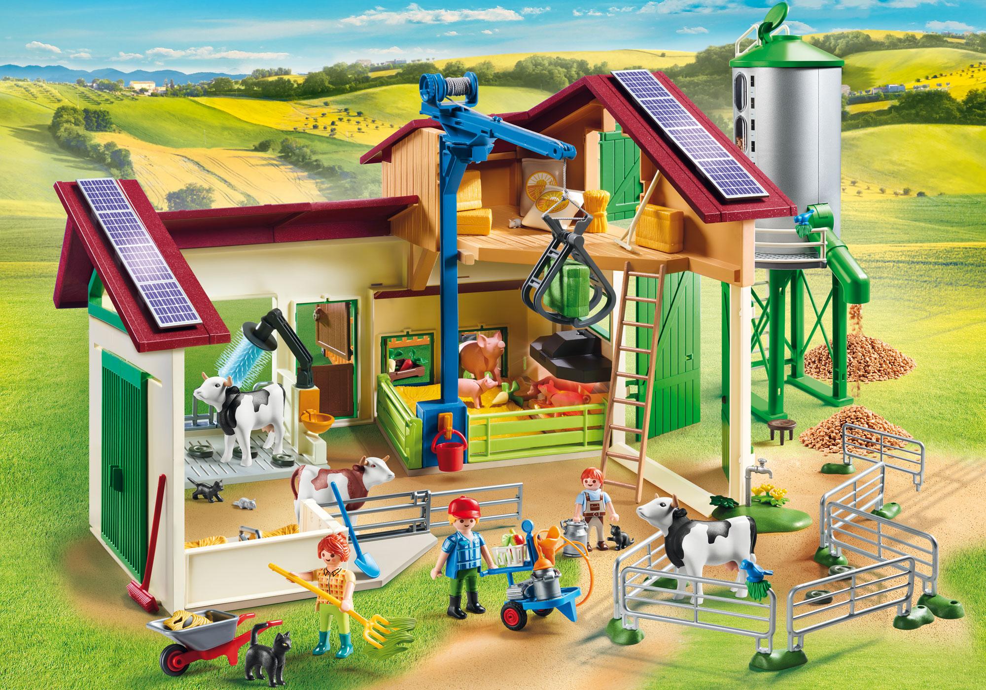 ferme playmobil avec silo