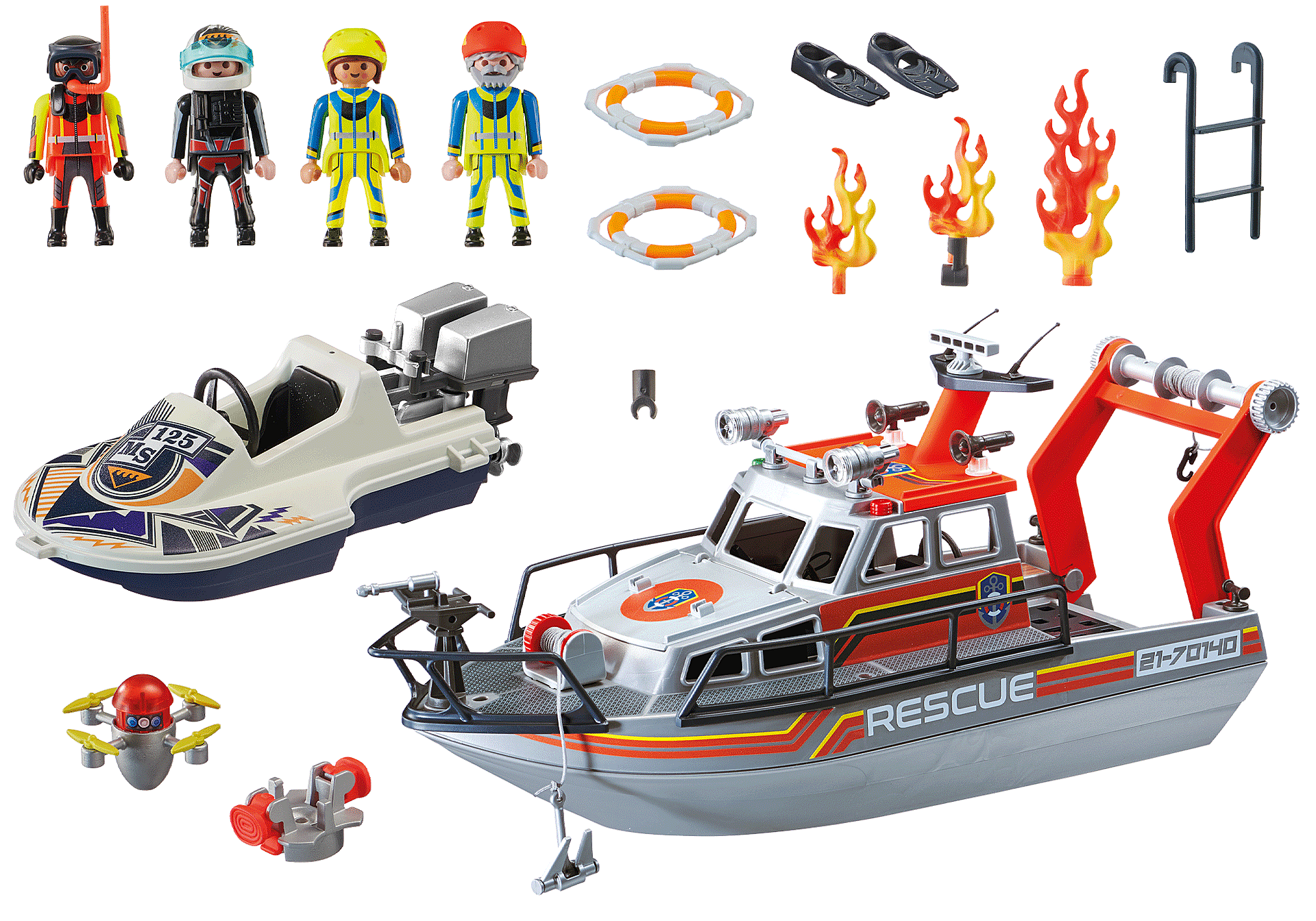 70140 Fire Rescue with Personal Watercraft zoom image3