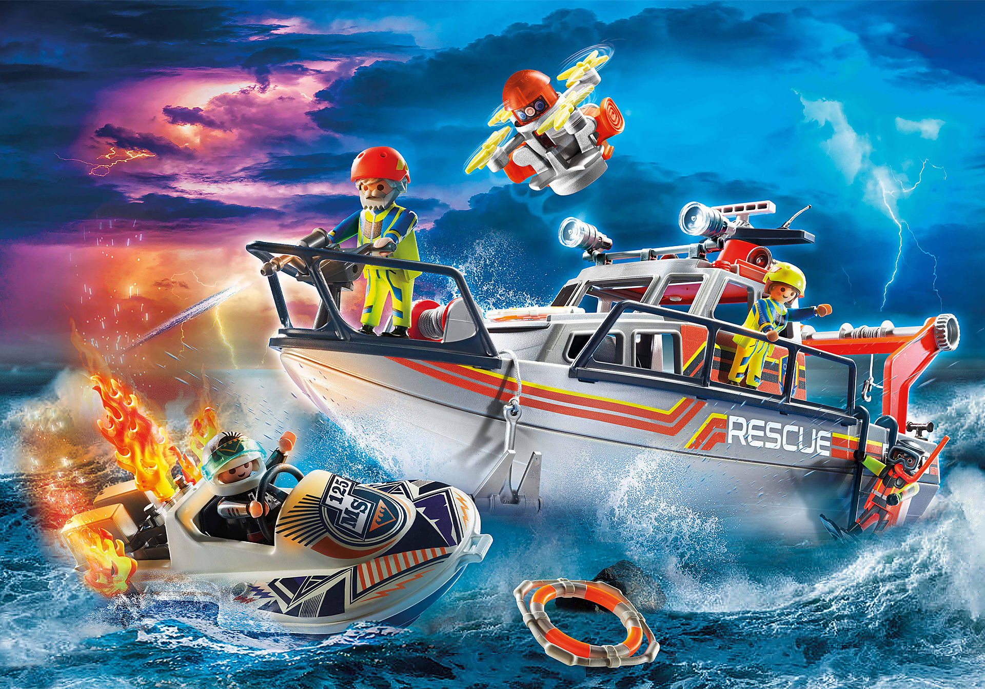70140 Fire Rescue with Personal Watercraft zoom image1
