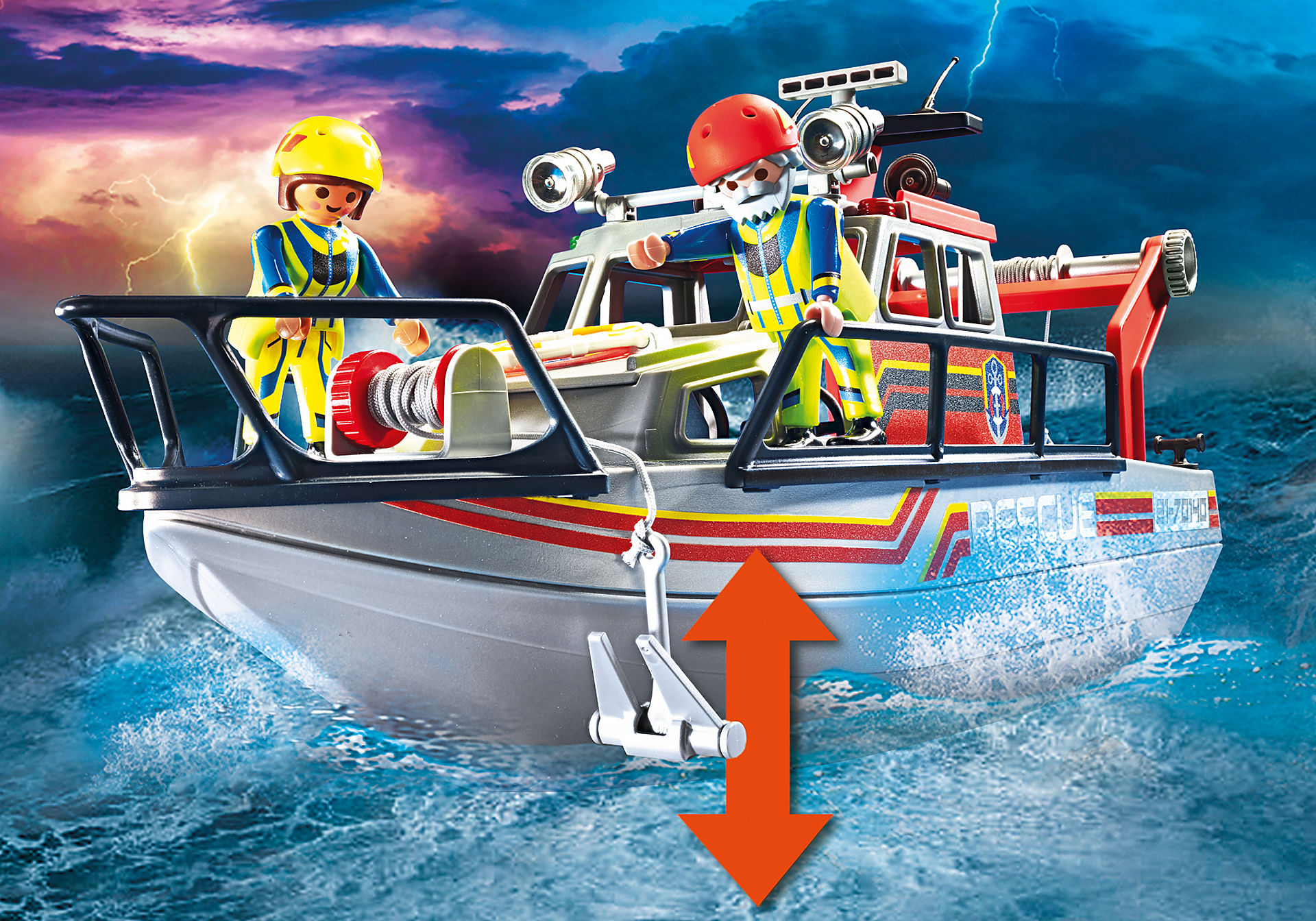70140 Redding op zee: brandbestrijdingsmissie met reddingscruiser zoom image5