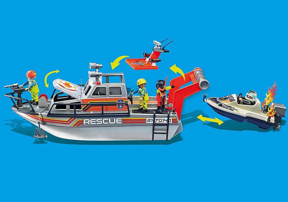 70140 Skibsredning: Slukningsudstyr med redningsbåd detail image 9