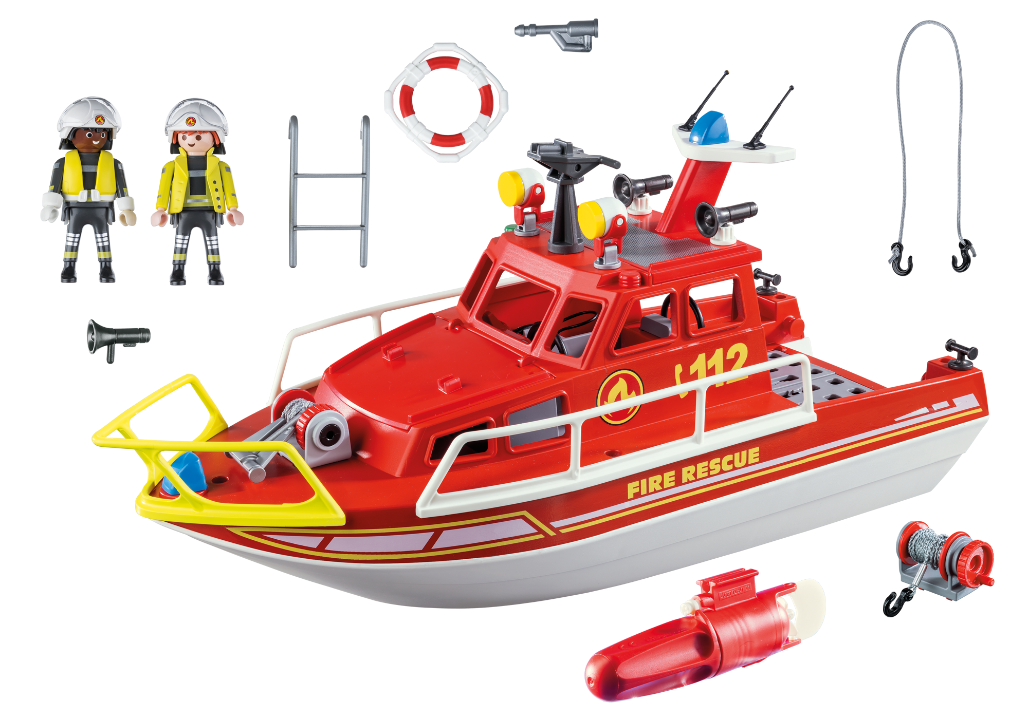 playmobil rescue boat