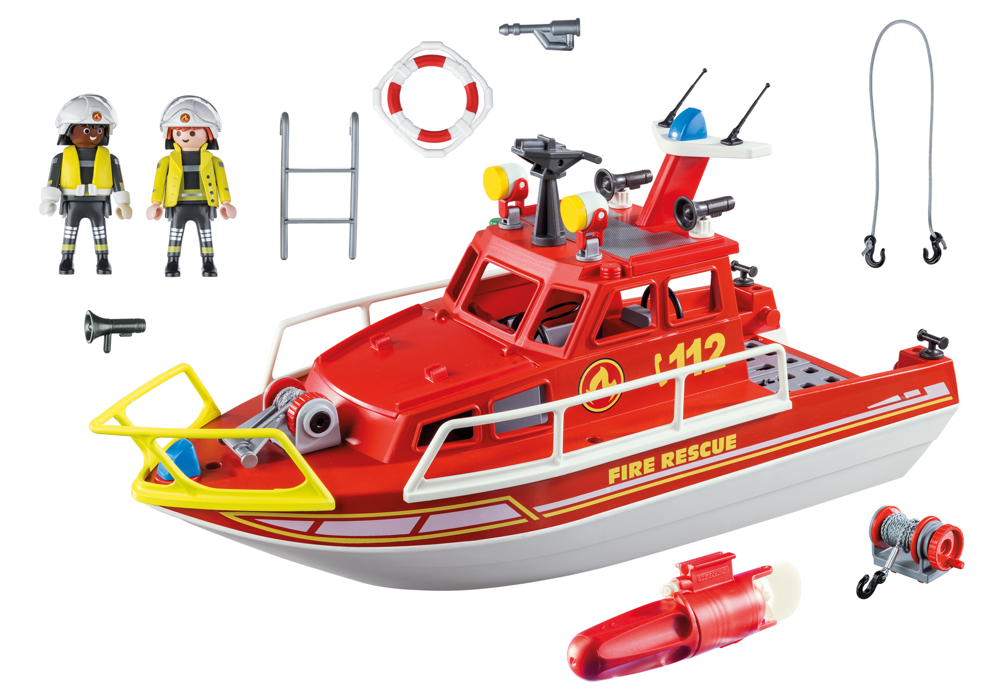 playmobil city action rescue boat