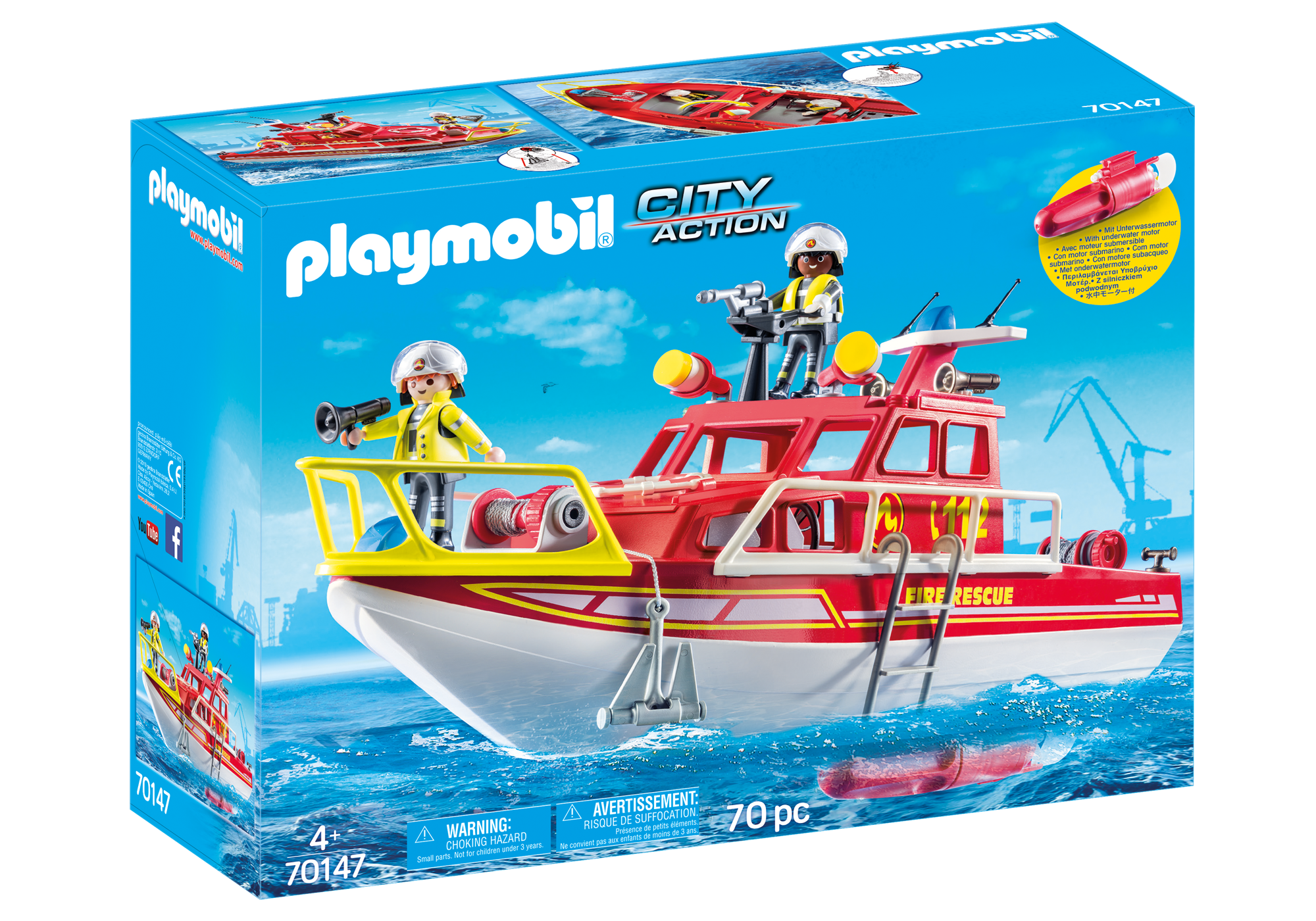 bateau de secours playmobil