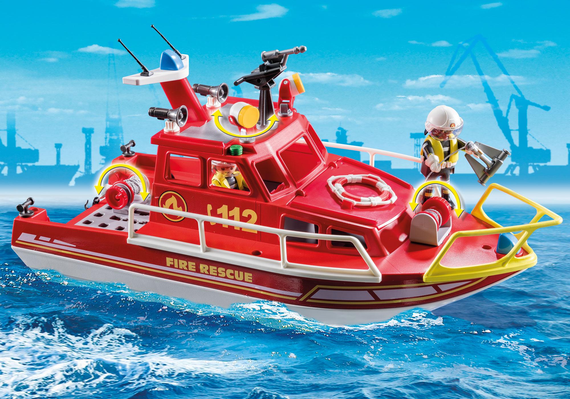 playmobil rescue boat