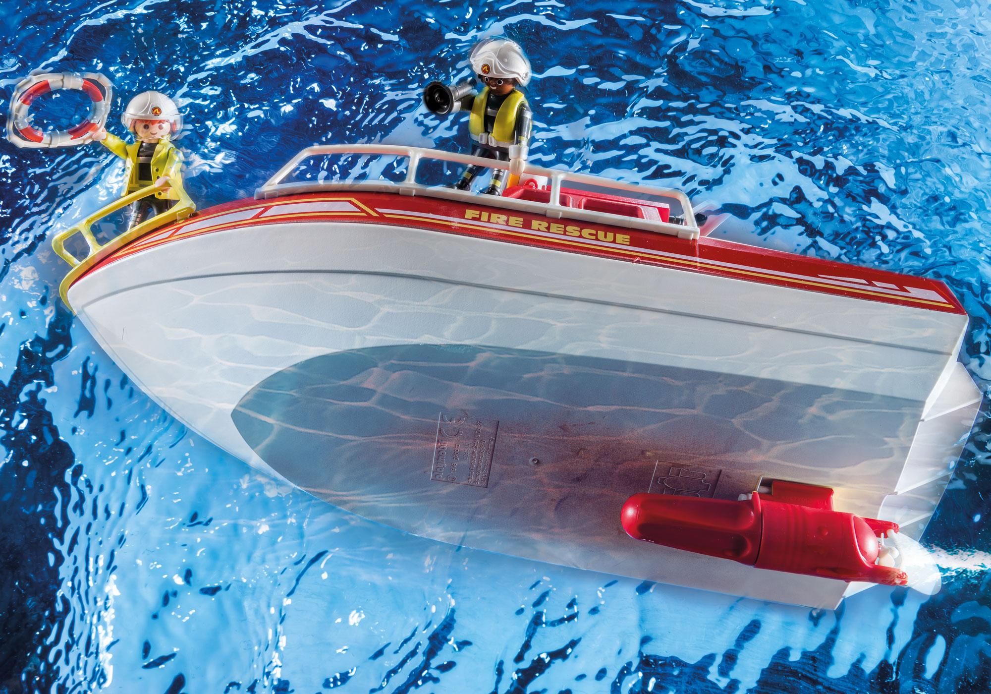 playmobil fire boat