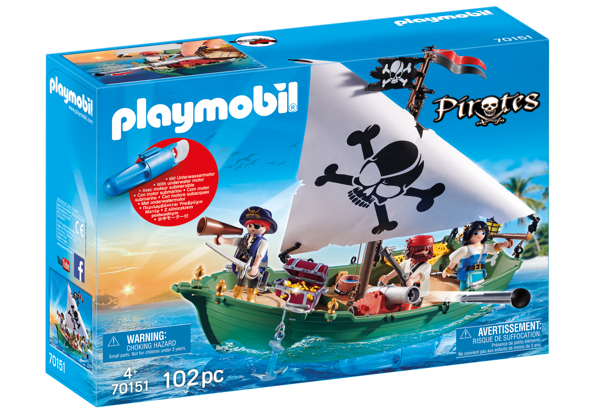 70151 Navio Pirata com motor subaqu&aacute;tico detail image 3