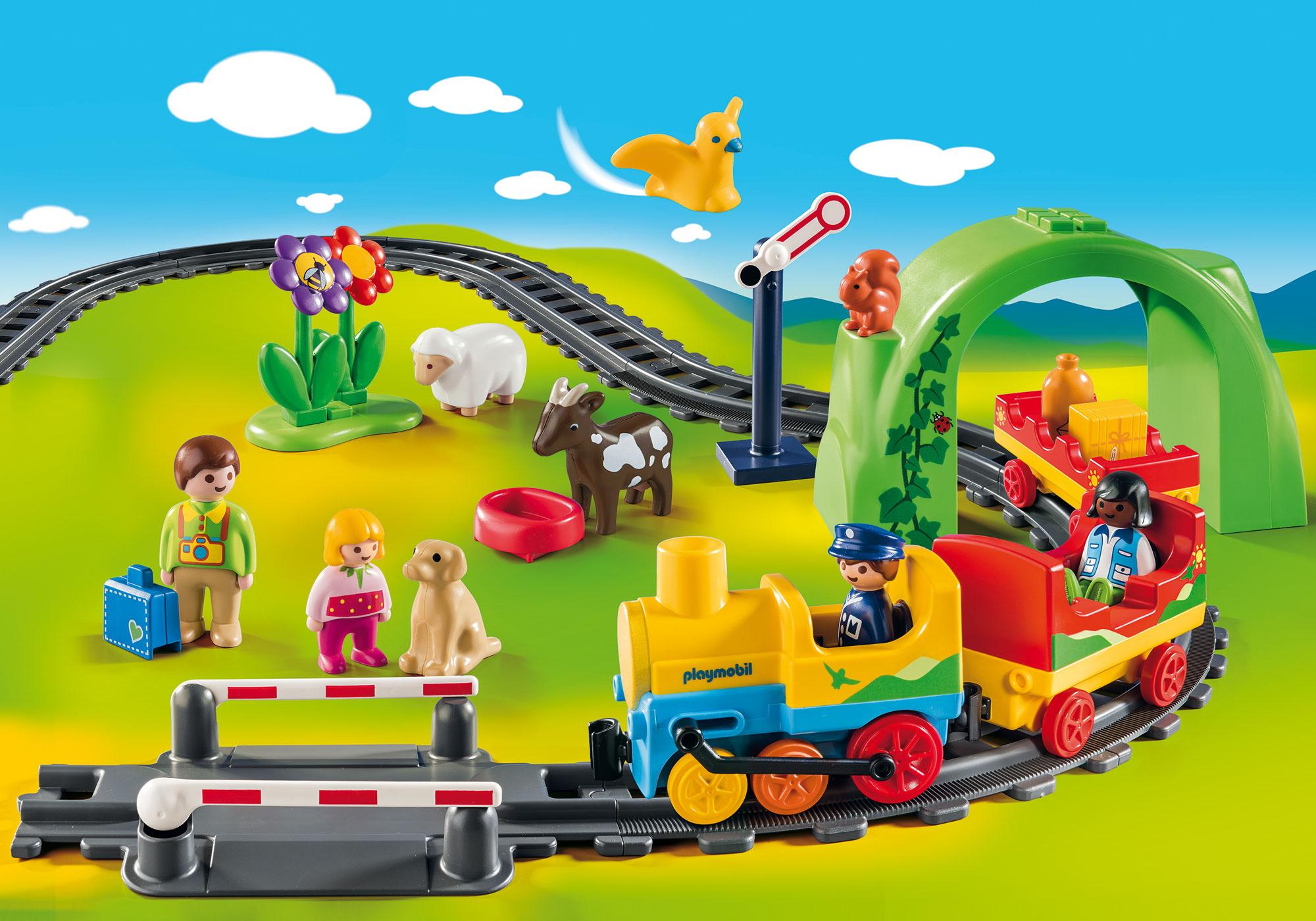 playmobil train set