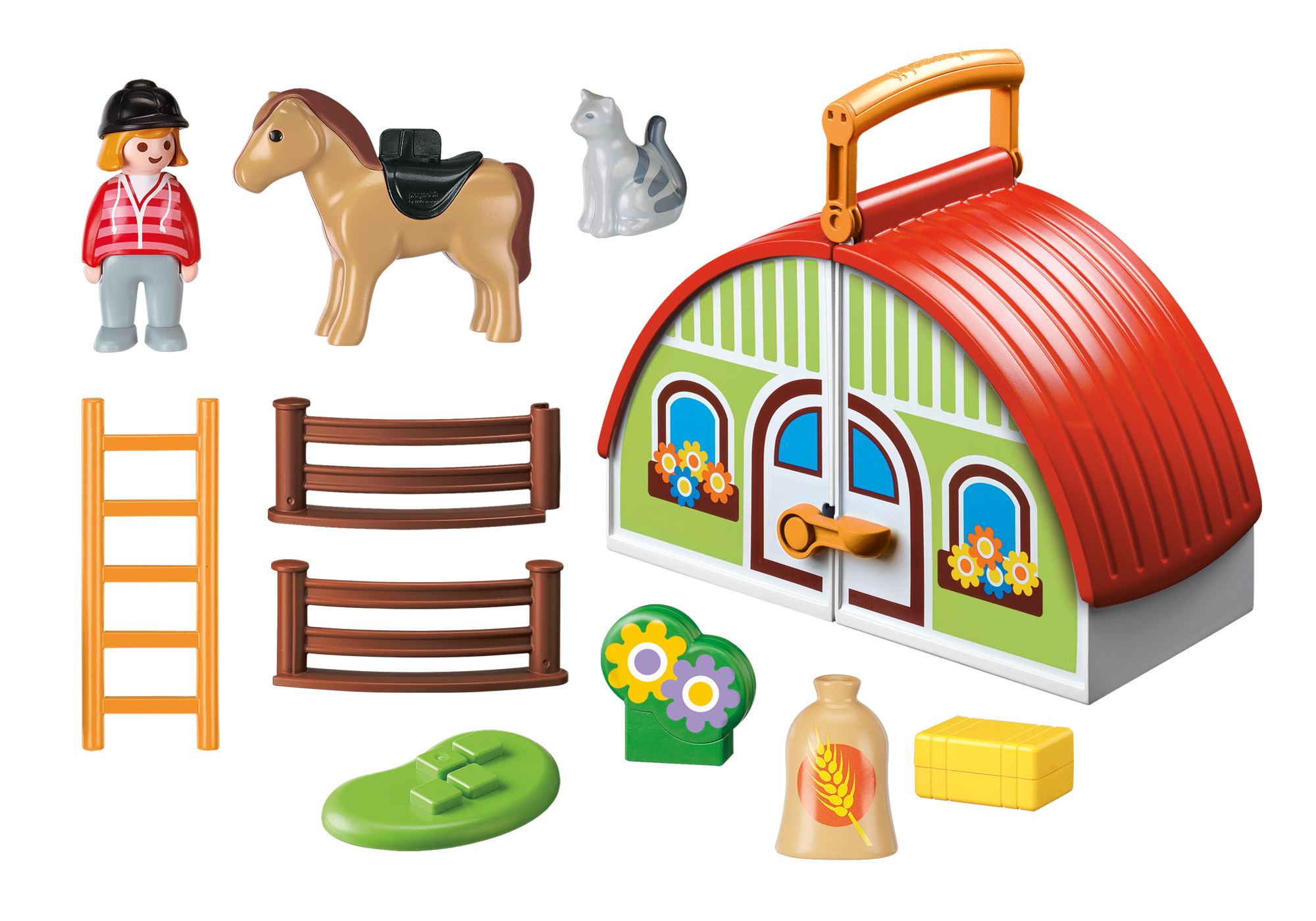 playmobil carry along farm
