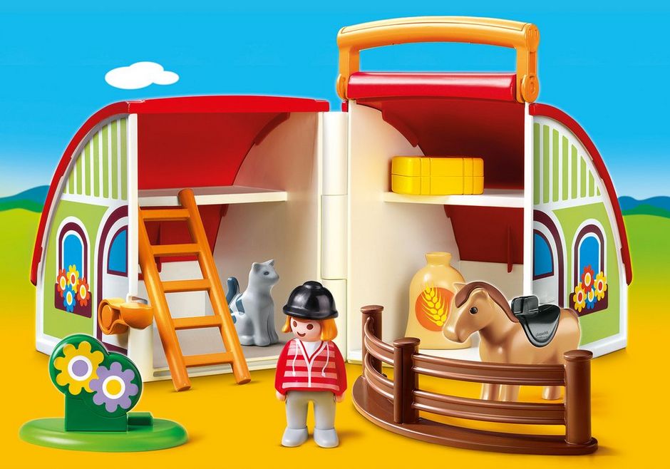 PLAYMOBIL 123 Take Along Market Stall Playset 9123 for sale online 