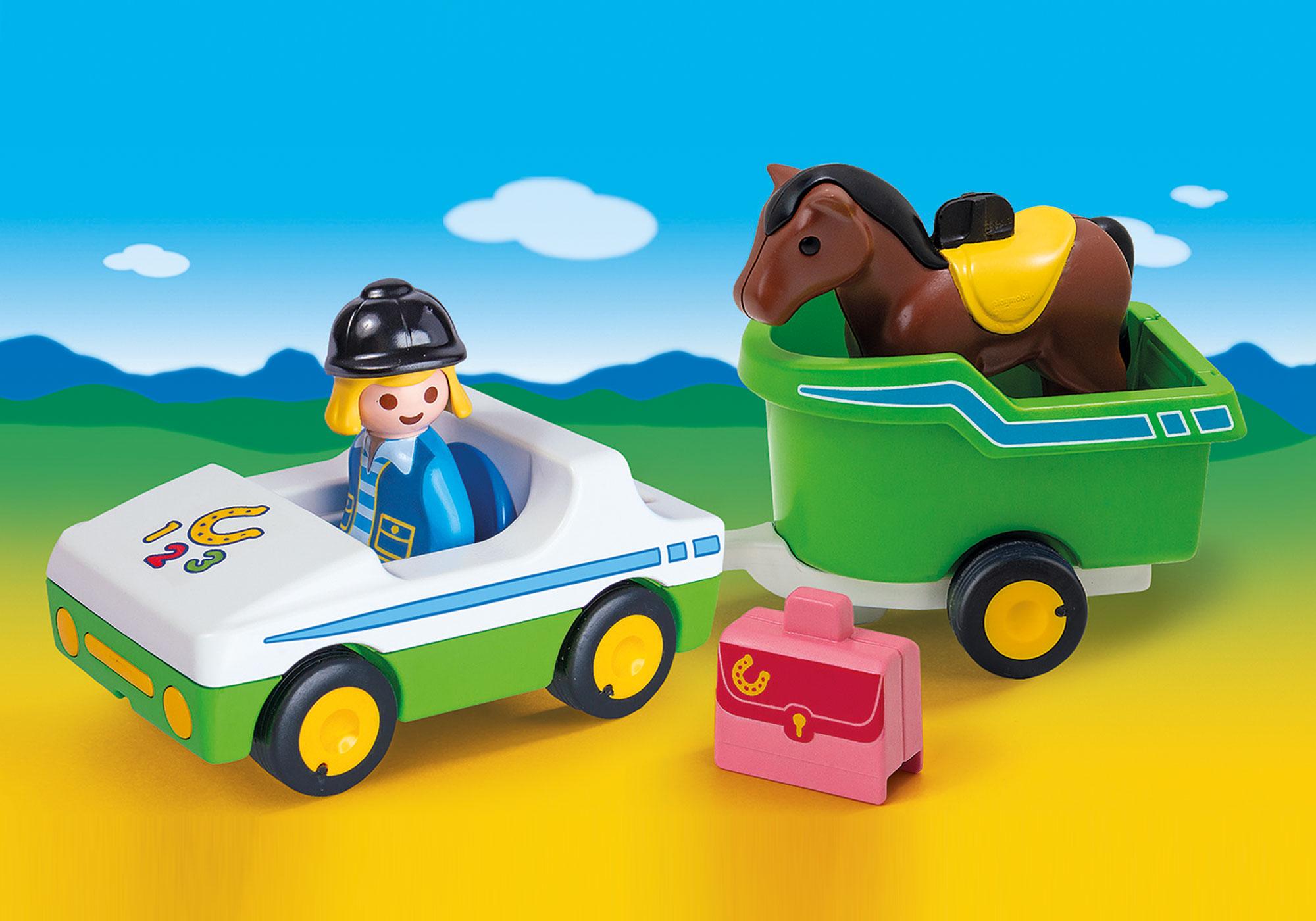 remolque de caballos de playmobil