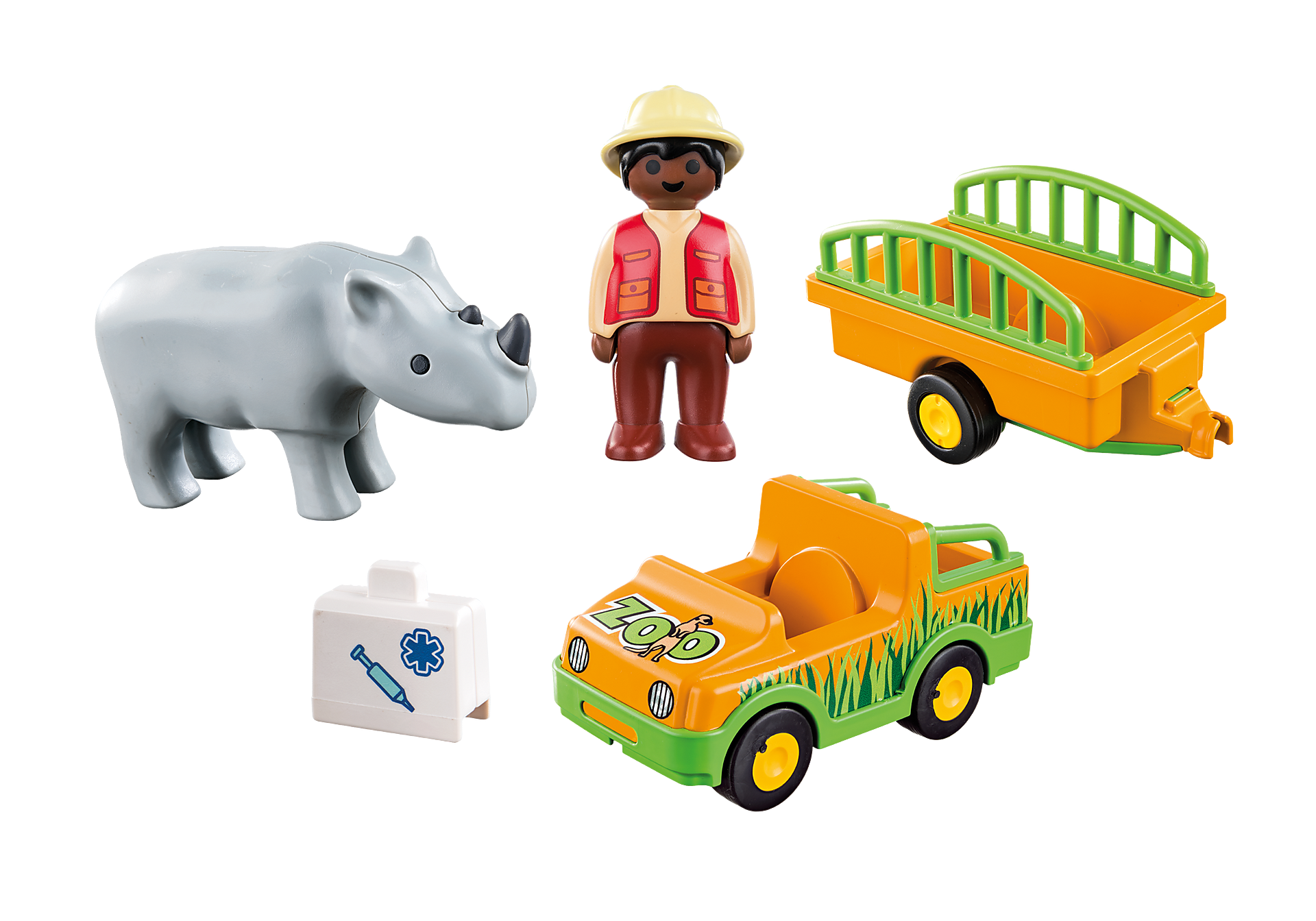 70182 Zoo Vehicle with Rhinoceros zoom image3