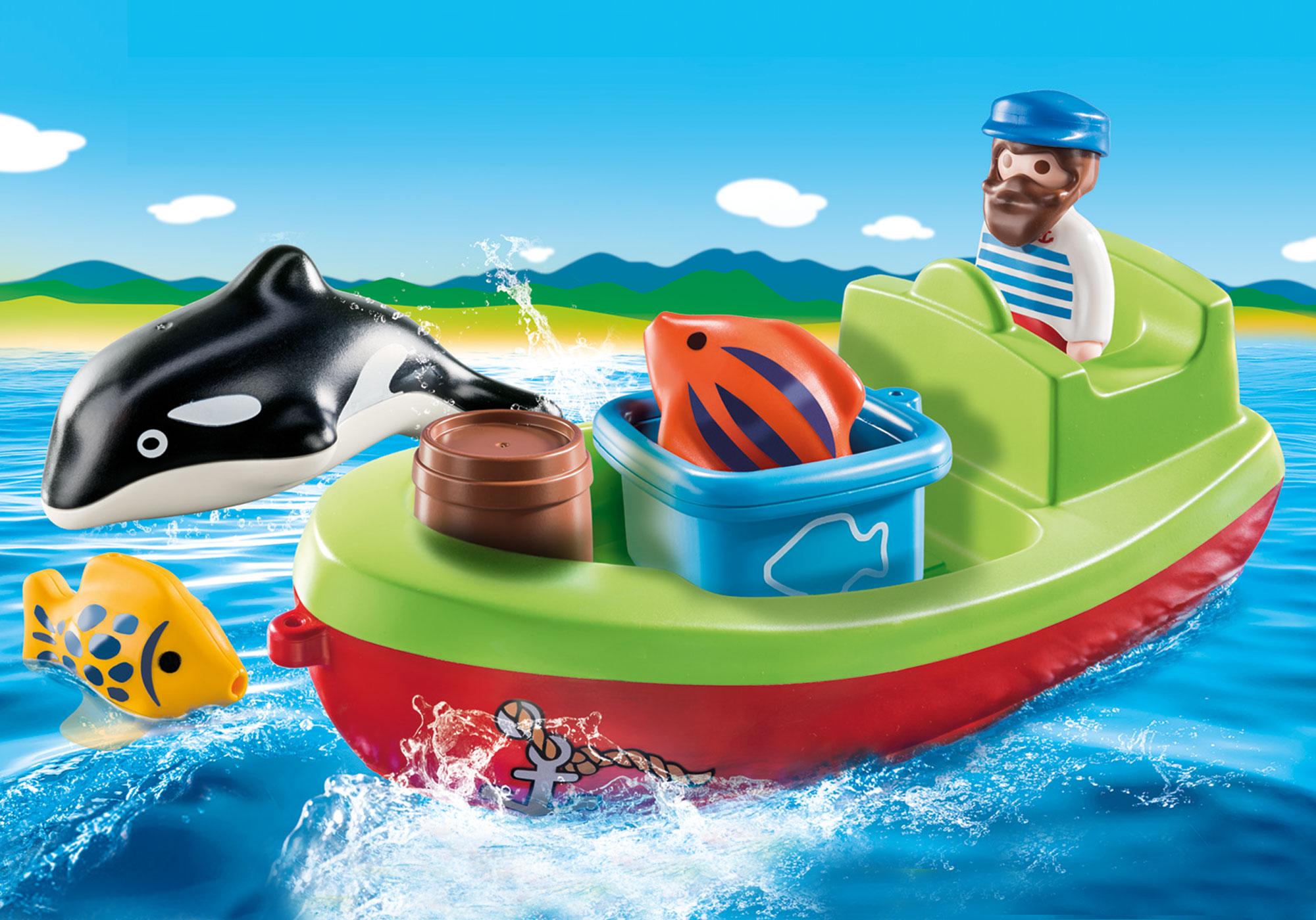 playmobil fishing boat