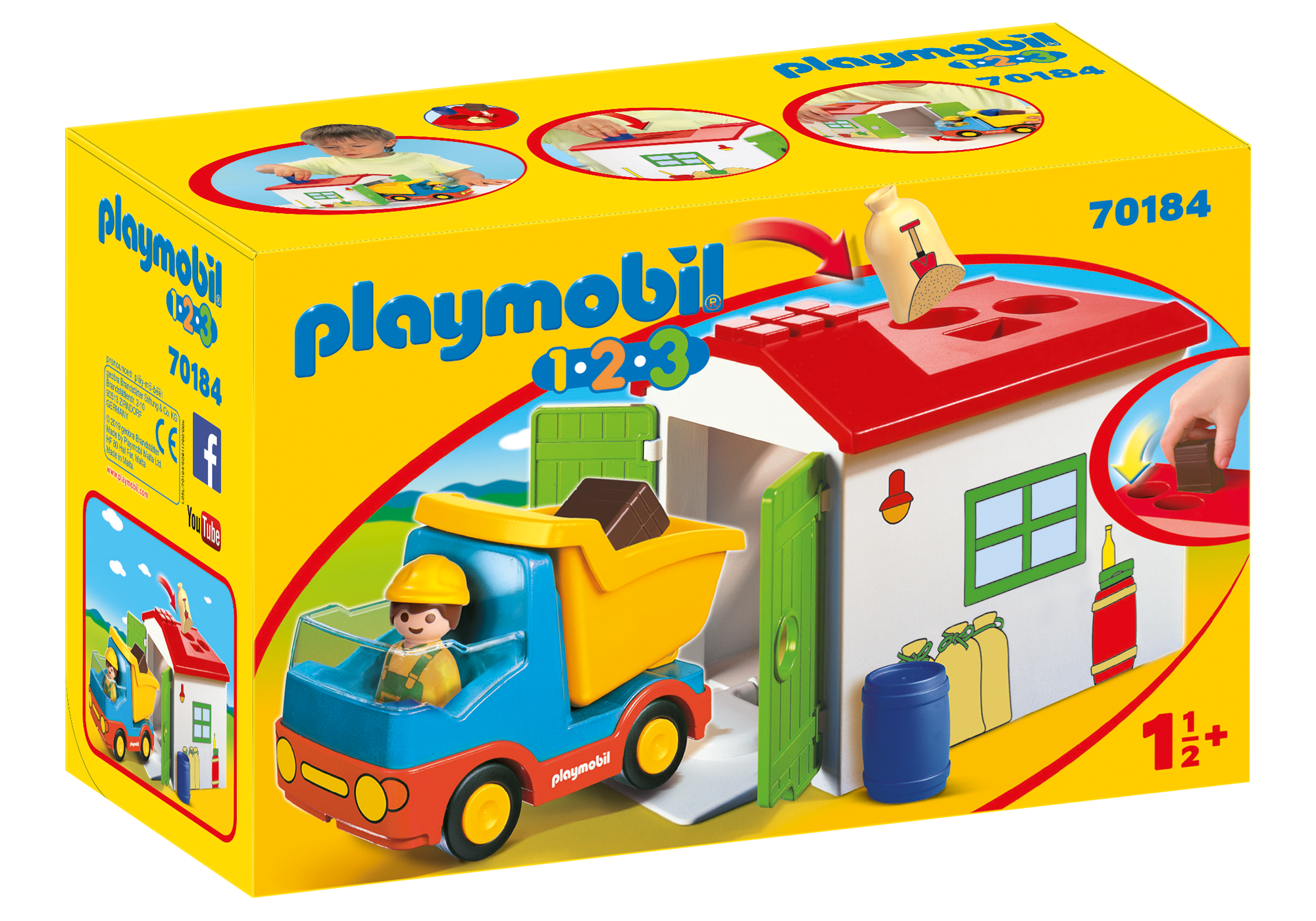 playmobil 123 truck with garage