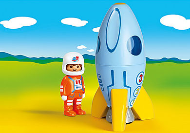70186 1.2.3 Astronauta con Cohete