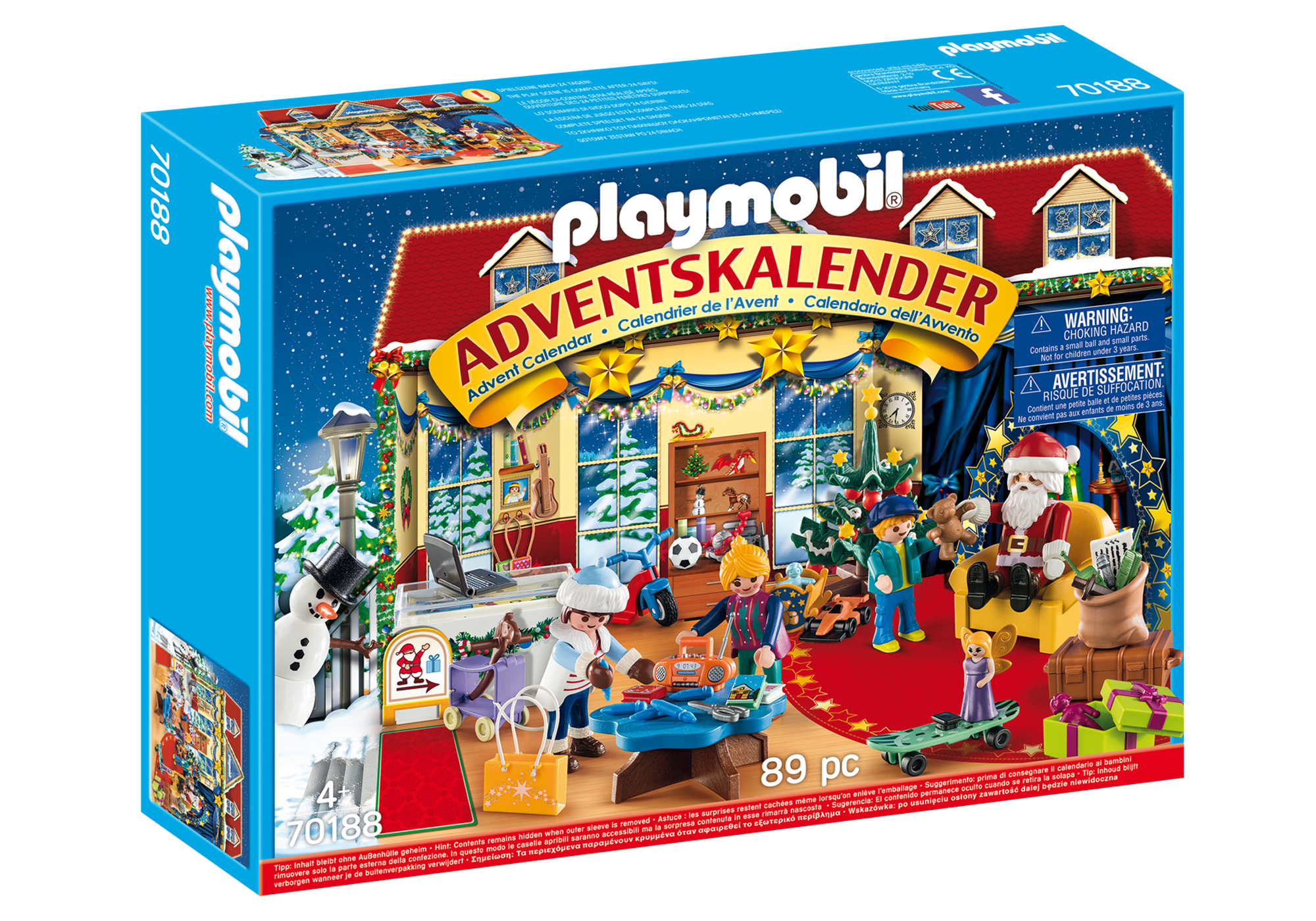 Natale Calendario.Calendario Dell Avvento Il Negozio Dei Giocattoli Di Natale 70188 Playmobil Italia