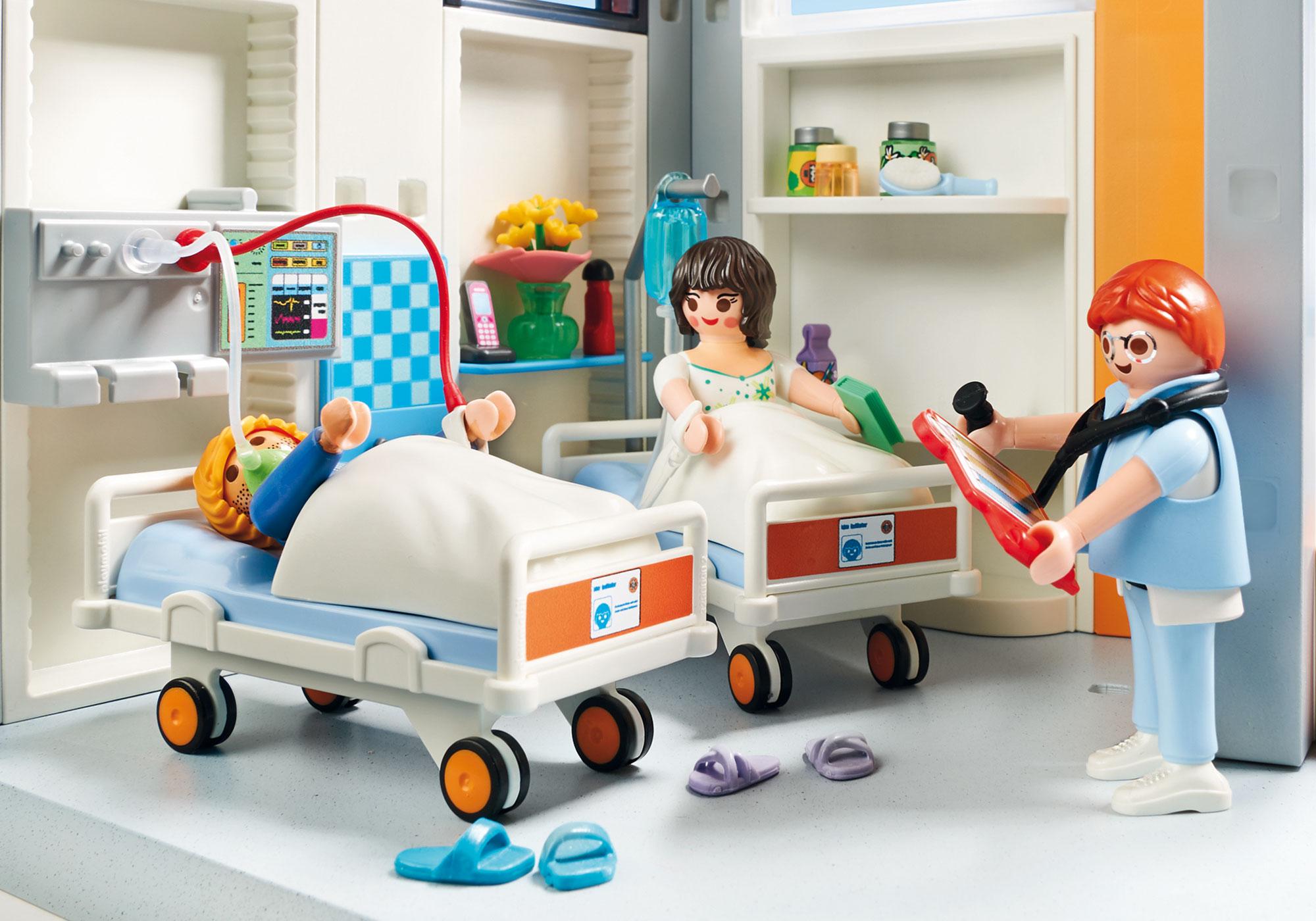 playmobil hospital room