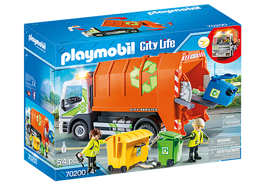 Playmobil dustbin lorry sales