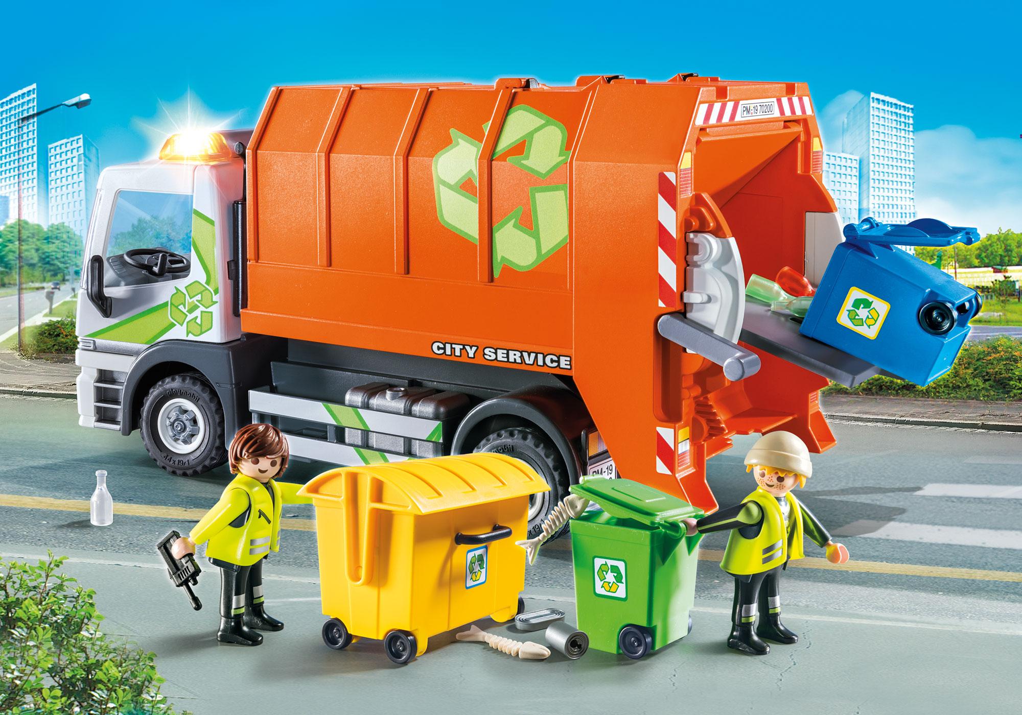playmobil refuse truck
