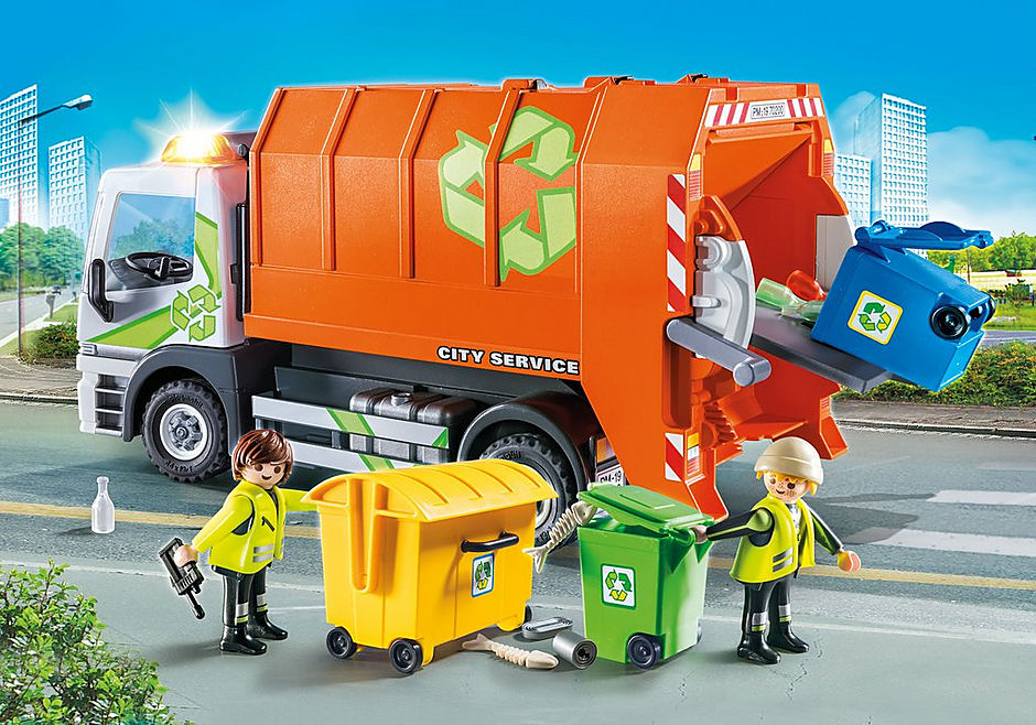 70200 Szelektív hulladékgyűjtő kukásautó detail image 1