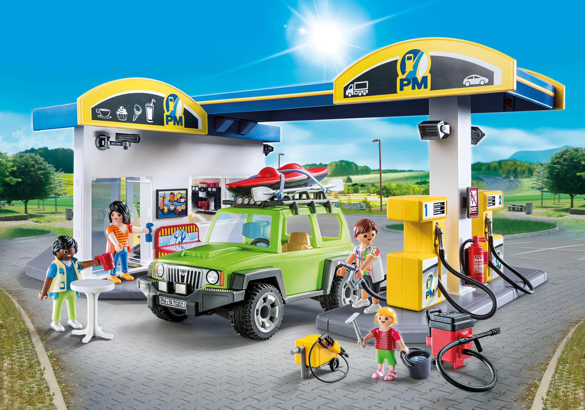 playmobil shell garage