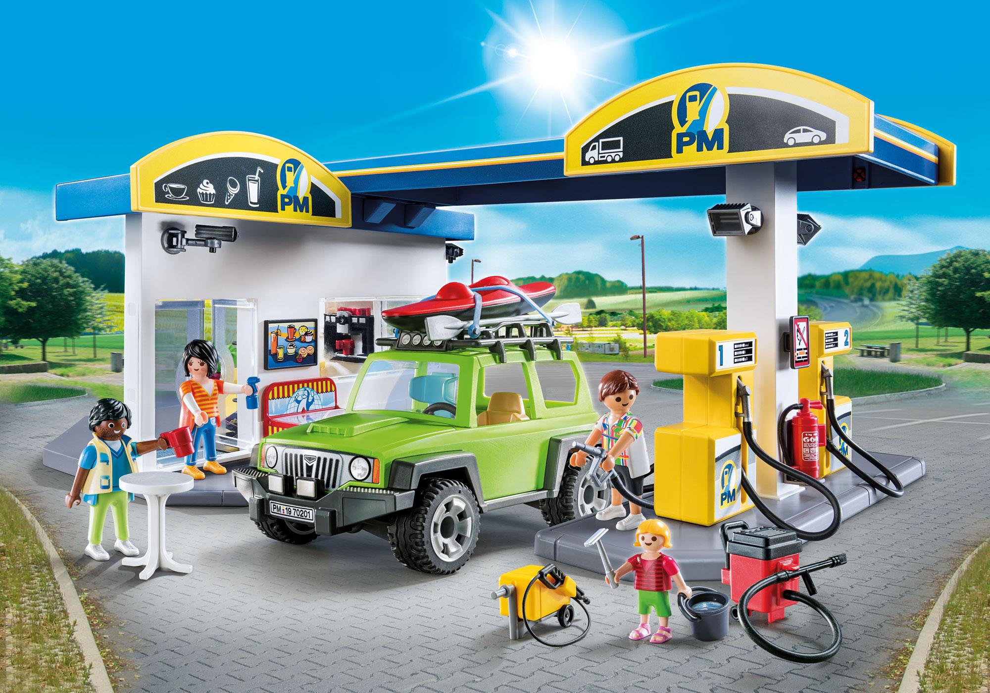 playmobil estacion de servicio