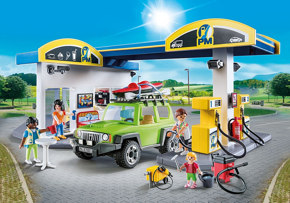 Die perfekte Tankstelle für kleine Autofans