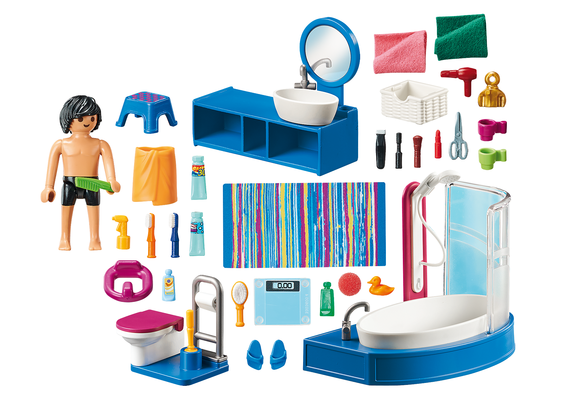 Playmobil® - Salle de bain avec baignoire - 70211 - Playmobil® La Maison  traditionnelle - Figurines et mondes imaginaires - Jeux d'imagination