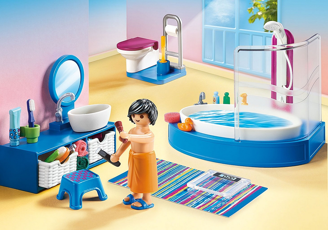 PLAYMOBIL Dollhouse Badezimmer: Realistischer Spielspaß für Zuhause