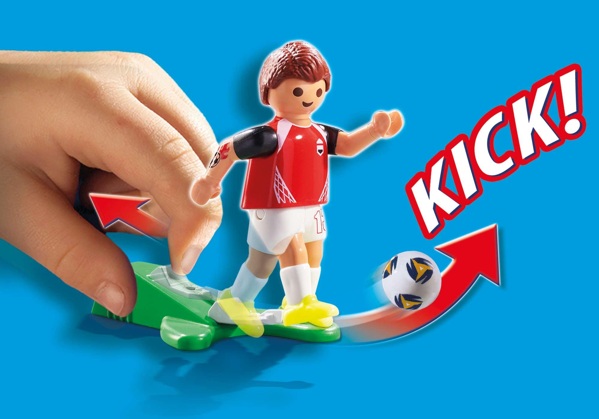 playmobil sports & action set de fútbol maletín
